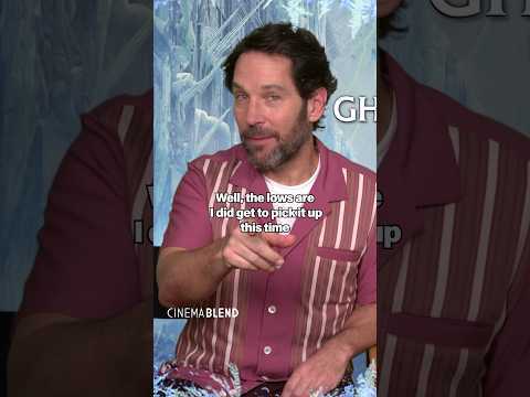 Paul Rudd gets honest about the highs and lows of playing a Ghostbuster