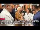 Catherine Vautrin, ministre de la Santé, en visite aux urgences de Troyes