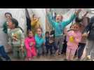 Des enfants d'un camp de fortune à Rafah veulent vivre 