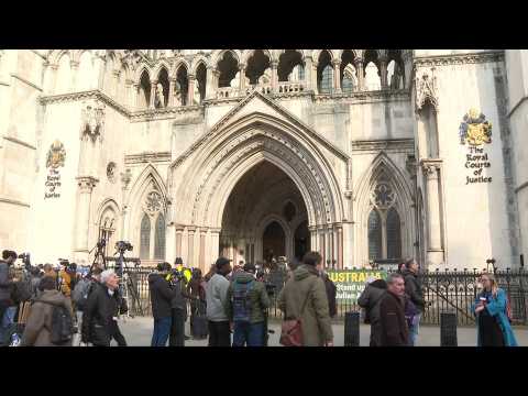 Assange extradition: outside London's Royal Courts of Justice as crucial decision expected