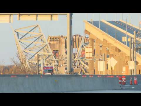 Scene of collapse of major US bridge in Baltimore harbor