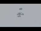 Aid airdrop over Gaza, seen from Israel - Label : AFPTV - First images - Category : News