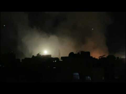 Large plume of smoke rises after strike on Rafah