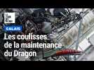 Calais : visite commentée des coulisses de la maintenance du Dragon