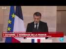 Replay : discours d'Emmanuel Macron lors de la cérémonie nationale aux victimes des attaques du 7 octobre en Israël