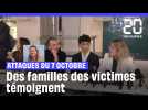 7 octobre: Des familles de victimes témoignent après la cérémonie nationale d'hommage
