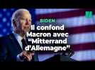 Joe Biden confond François Mitterrand et Emmanuel Macron