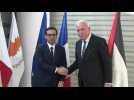 French FM meets with Palestinian counterpart Riyad al-Maliki in Ramallah
