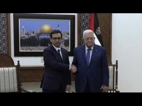 French FM meets Palestinian leader Mahmud Abbas