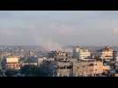 Smoke billows following Israeli strikes on Rafah, Khan Yunis