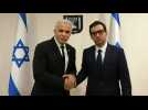 French FM Sejourne meets Israeli FM Israel Katz and opposition leader Yair Lapid