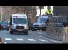 Vans arrive at Barcelona court as footballer Dani Alves rape trial begins