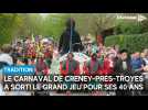Forte affluence au seul carnaval traditionnel de l'Aube, à Creney-près-Troyes