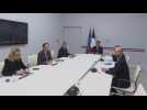 French Pres. Macron talks with UK PM Sunak via videoconference