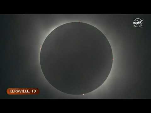NASA images of total eclipse over Texas