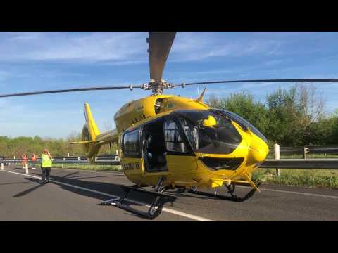 Accident RN141 : le motard de 57 ans héliporté vers le CHU de Poitiers