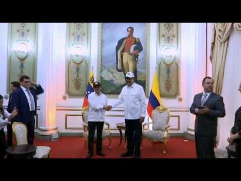 Venezuela's Maduro welcomes Colombia's Petro in Caracas