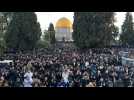 Morning prayers at Jerusalem's Al-Aqsa as Eid starts