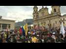 Colombians gather in support of Petro in the capital