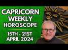 Capricorn Horoscope - Weekly Astrology - from 15th - 21st April 2024