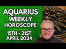 Aquarius Horoscope - Weekly Astrology - from 15th - 21st April 2024