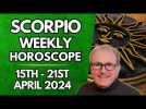 Scorpio Horoscope - Weekly Astrology - from 15th - 21st April 2024