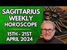 Sagittarius Horoscope - Weekly Astrology - from 15th - 21st April 2024