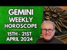 Gemini Horoscope - Weekly Astrology - from 15th - 21st April 2024