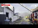 VIDÉO. Les pompiers de Saint-Nazaire déploient la grande échelle pour circonscrire un incendie
