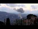 Smoke billows after Israeli strikes on southern Lebanon