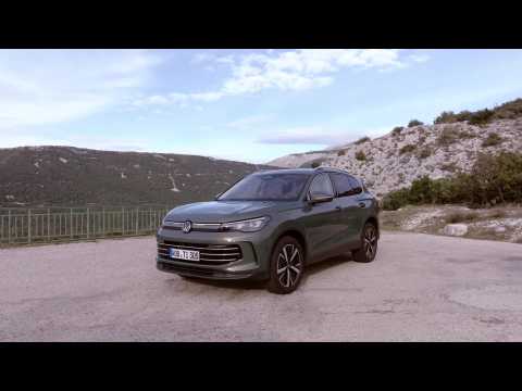 The all-new Volkswagen Tiguan Design Preview in Cipressino Green