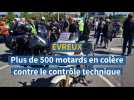 ÉVREUX : 500 motards en colère contre le contrôle technique des deux-roues