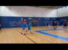 Handball (N1) GFCA - Draguignan : l'entrée des joueurs