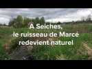 A Seiches, le ruisseau de Marcé retrouve son cours naturel