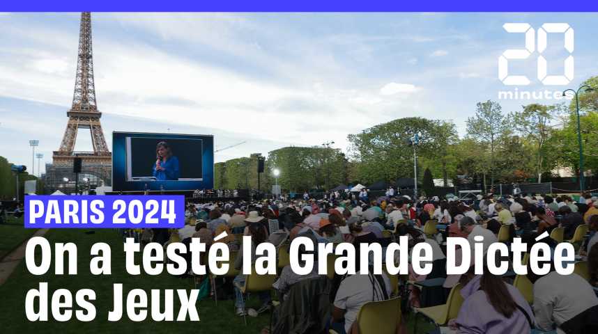 JO de Paris 2024 : Pour le J-100, une dictée XXL organisée sur le Champ-de-Mars