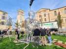 L'installation d'une sculpture de Jaume Plensa à Valence