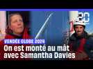 Vendée Globe 2024 : On est monté au mât avec Samantha Davies !