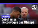 « Je pense que c'est mieux » si Mbappé n'est pas là, justifie (avec peine) Deschamps...