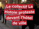 Amiens : le collectif La Hotoie proteste sous les fenêtres de l'hôtel de ville