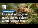 En cas d'intoxication par des champignons, quels signes doivent alerter et que faire ?