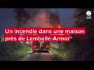 VIDÉO. Un incendie ravage la toiture d'une maison près de Lamballe-Armor