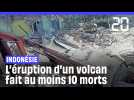 Indonésie : Au moins 10 morts lors de multiples éruptions d'un volcan #shorts