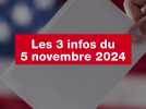 VIDÉO. Les 3 infos du 5 novembre 2024