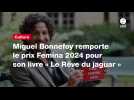 VIDÉO. Miguel Bonnefoy remporte le prix Femina 2024 pour son livre « Le Rêve du jaguar »