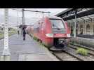 Départ du train Aubrac pour la réouverture de la ligne Béziers Neussargues