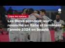 VIDÉO. Ligue des nations. Les Bleus prennent leur revanche en Italie et terminent l'année 2024 en beauté