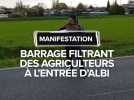 Barrage filtrant à Albi par les Jeunes Agriculteurs du Tarn