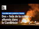 Les agriculteurs manifestent sur le contournement de Cambrai