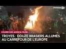 Agriculteurs en colère : douze brasiers allumés au carrefour de l'Europe à Troyes