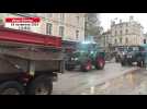 VIDÉO. Colère des agriculteurs : une vingtaine de tracteurs arrive place de la Brèche à Niort